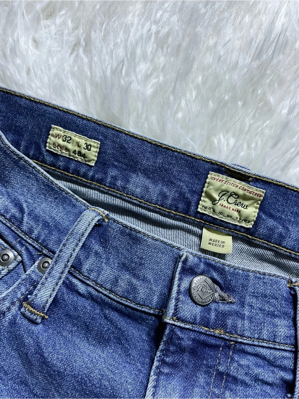 J Crew 484 Slim-fit stretch jean in three-year wash